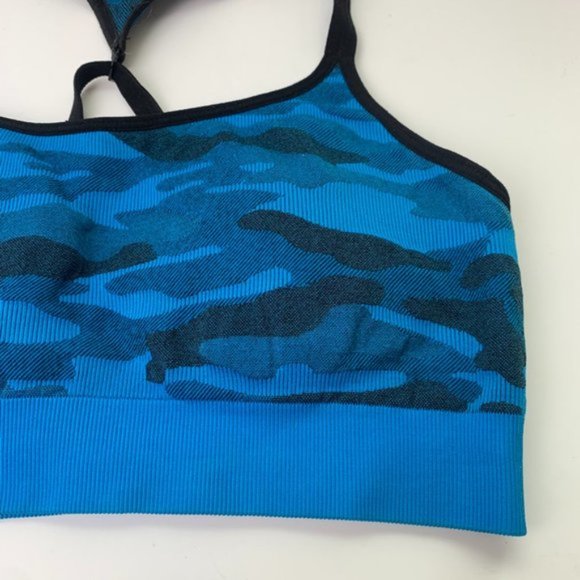 C9 Champion Blue Camo Seamless Sports Bra - Picture 6 of 7